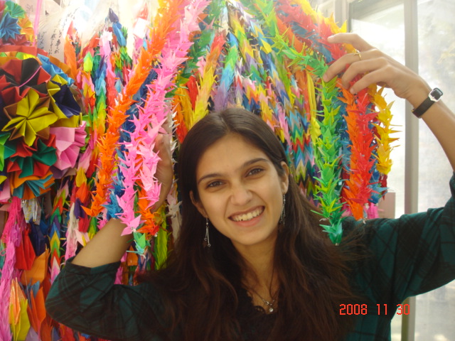 1000 paper cranes I made in Honor of all those who died in Hiroshima.