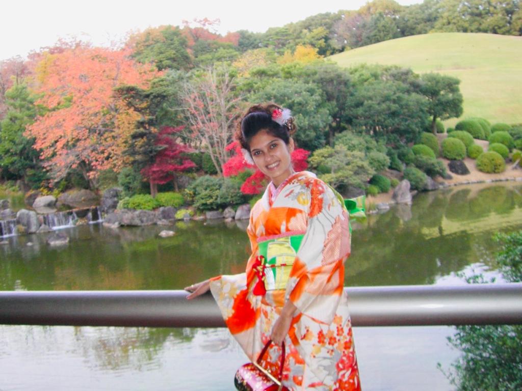 Me in Japanese Traditional Kimono visiting Kyoto, Japan, 2008